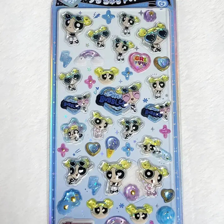 [BUNJANG] Powerpuff Girls Uruchuru Pop Seal Sticker Bundle Set / 파워퍼프걸 우루츄루 팝씰 스티커 봉봉드롭 블로섬 블라썸 버블 버터컵