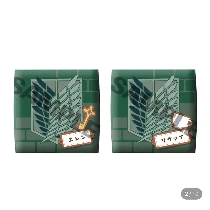 [BUNJANG] Attack on Titan Eren &amp; Levi Look-Up Special Offer Figure Set / 진격의 거인 에렌 리바이 룩업 특전포함