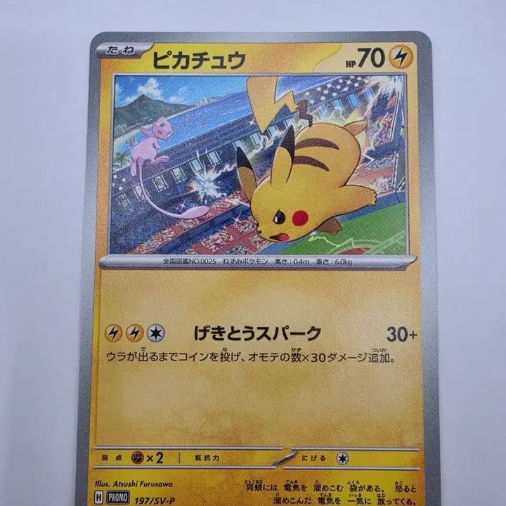 [BUNJANG] Pokemon Card Pikachu 197/SV-P / 포켓몬 카드 피카츄 프로모 197/SV-P