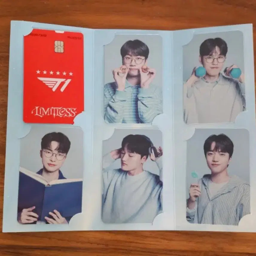 [BUNJANG] T1 Limitless Woori Bank Photocard Set / T1 티원 우리은행 레드카드+ 티원 포토카드