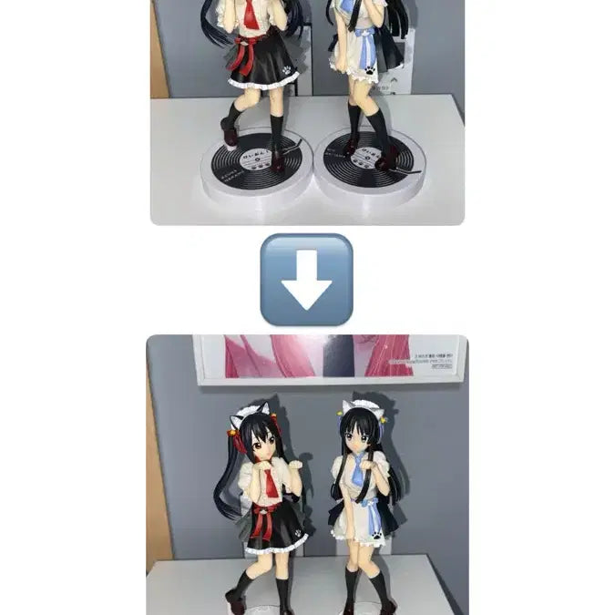 [BUNJANG] K-On! Cafe Nyan Base DIY Set Azusa Mio / 피규어X) 일괄!! 케이온 카페냥 발판 DIY 세트 아즈사 미오