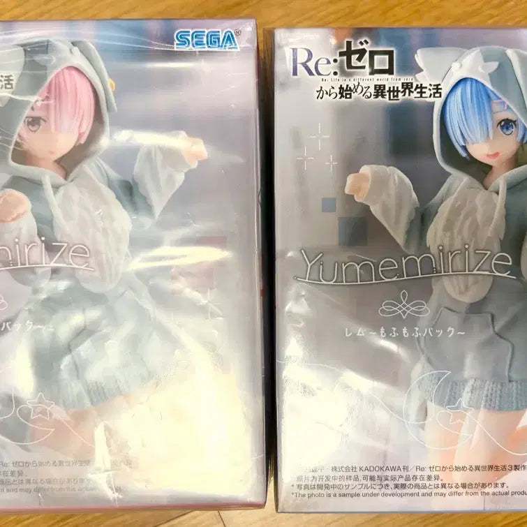 [BUNJANG] Sega Re:Zero YumeMirize Rem &amp; Ram Figure Set / [미개봉] 세가 리제로 유메미라이즈 렘,람 피규어 세트 일괄
