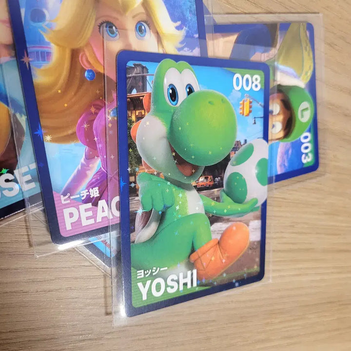 [BUNJANG] Super Mario Galaxy Hologram Photocard Set (Yoshi, Luigi, Peach, Rosalina) / 슈퍼마리오 갤럭시 홀로그램 포카/요시/루이지/피치/로젤리나
