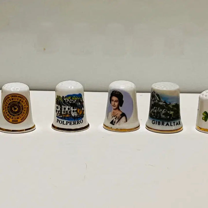 [BUNJANG] Antique English Ceramic Thimble Set / 앤틱영국도자기골무세트