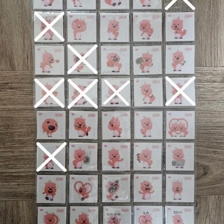 [BUNJANG] Jangmang Luffy Mini Sticker Set (No. 201-300) / 잔망루피띠부씰(201-300번) 판매
