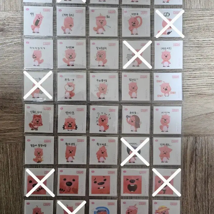 [BUNJANG] Jangmang Luffy Mini Sticker Set (No. 201-300) / 잔망루피띠부씰(201-300번) 판매