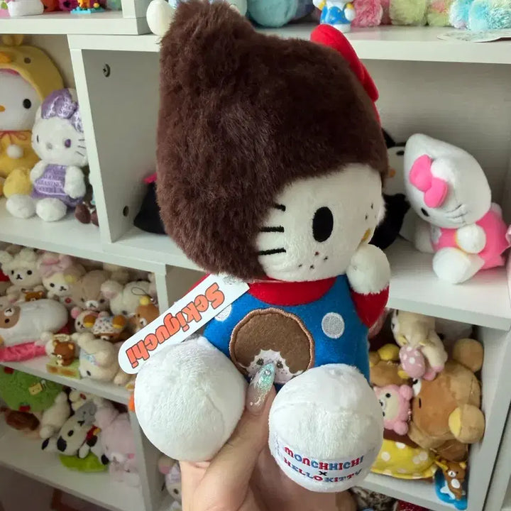 [BUNJANG] Monchhichi x Hello Kitty Collaboration Doll / 몬치치 키티 콜라보 인형