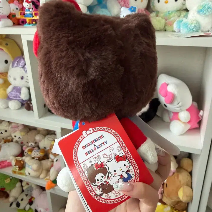 [BUNJANG] Monchhichi x Hello Kitty Collaboration Doll / 몬치치 키티 콜라보 인형