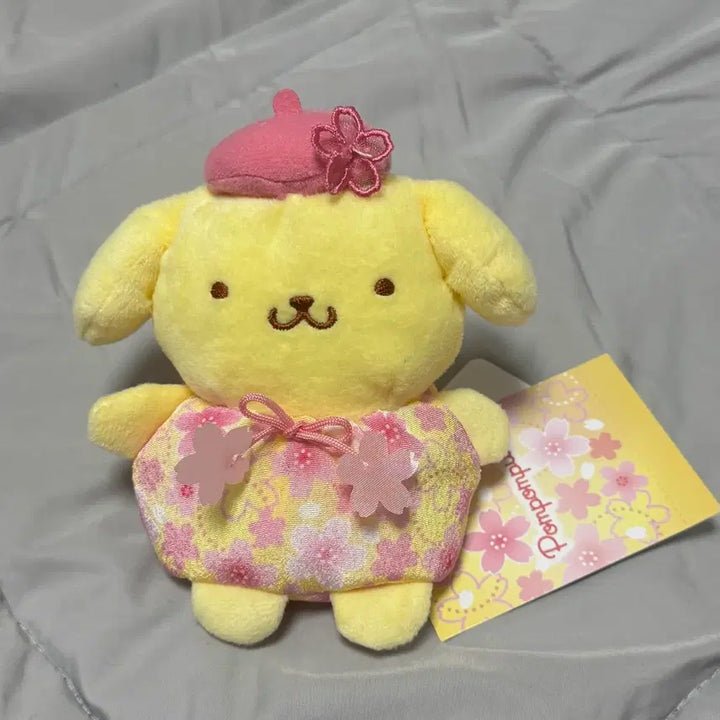 [BUNJANG] Pompompurin Cherry Blossom Edition Pouch Plush / 폼폼푸린 찰주머니 인형 벚꽃 에디션