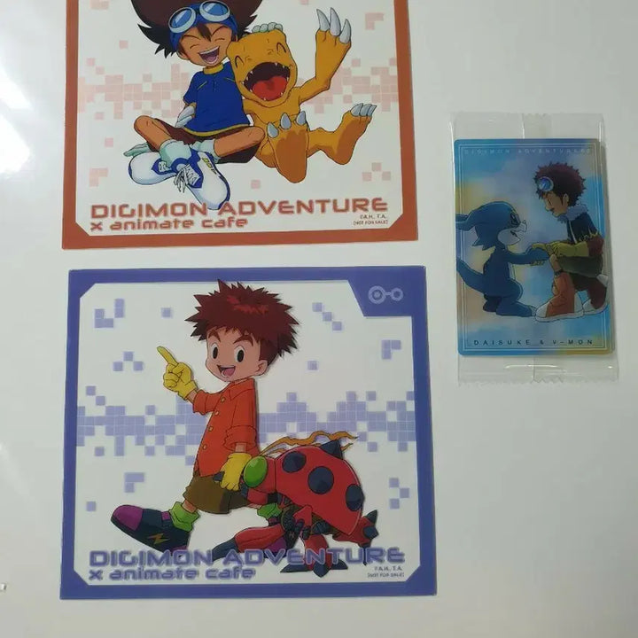 [BUNJANG] Digimon Adventure Animate Cafe 50,000 KRW Exclusive Shikishi - Hansol &amp; Tai / 디지몬 어드벤처 애니메이트 카페 5만원 특전 색지 한솔 태일