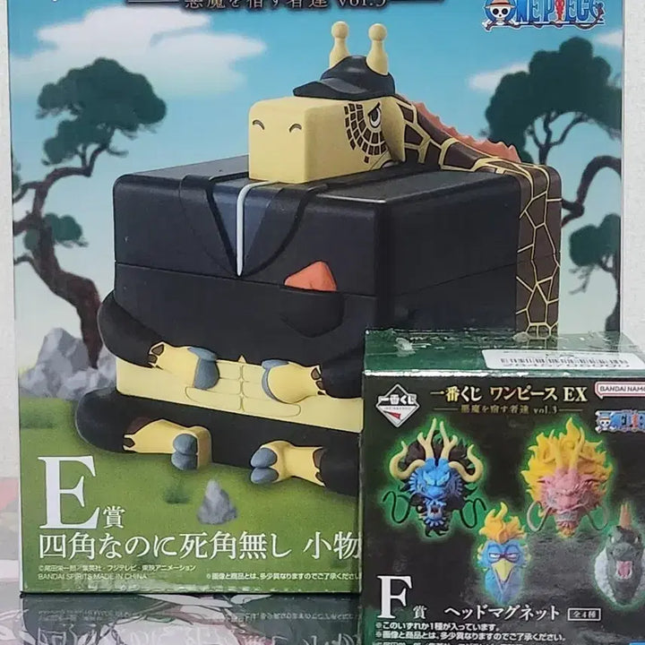 [BUNJANG] One Piece Ichiban Shoji Lottery E Prize Kakou Storage Box &amp; F Prize Figure Bundle (Sealed) / 미개봉 일괄 택포 3.3 원피스 제일복권 E상 카쿠 보관함 F상 피규어