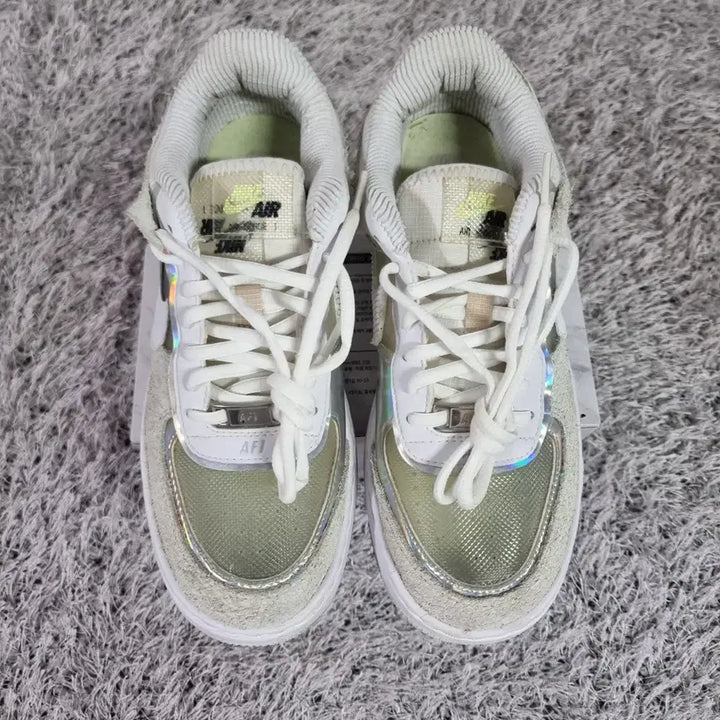 [BUNJANG] Nike Air Force 1 Shadow Pure Platinum Sneakers / [245] 나이키 에어포스 1 쉐도우 퓨어 플래티넘 신발 운동화