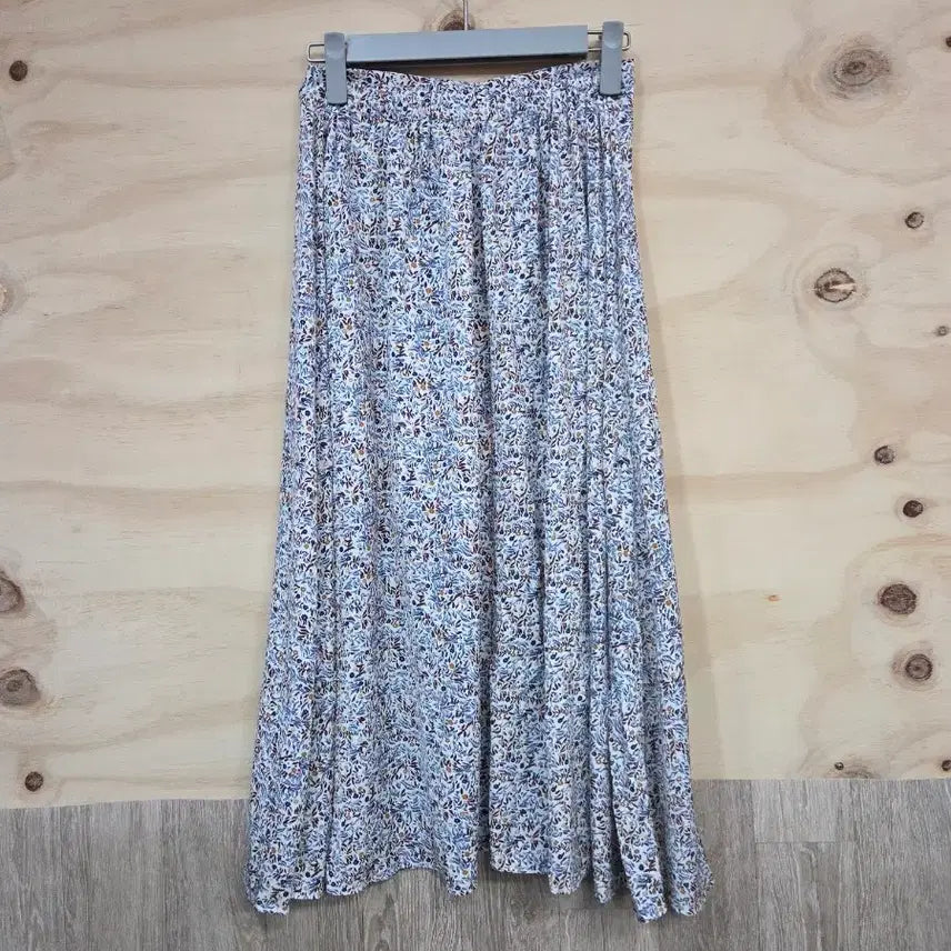 [BUNJANG] Floral Banding Midi Skirt / 373) 플로럴 패턴 밴딩 미디 스커트