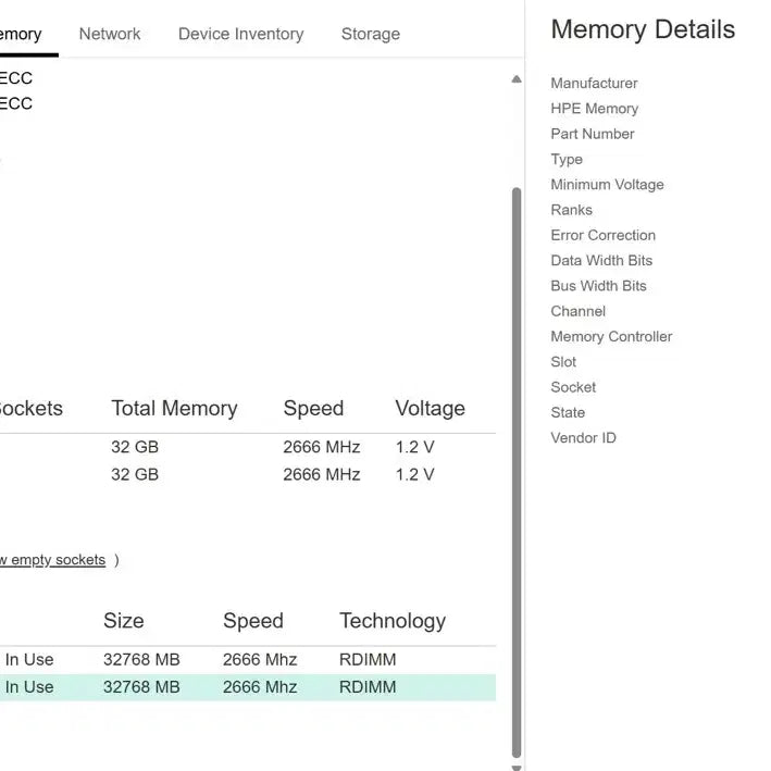[BUNJANG] HPE/Samsung 32GB DDR4 2666V ECC Registered Server RAM Module (6 pcs) / 서버용 램 32GB DDR4 2666V ECC 메모리 Ram 6개