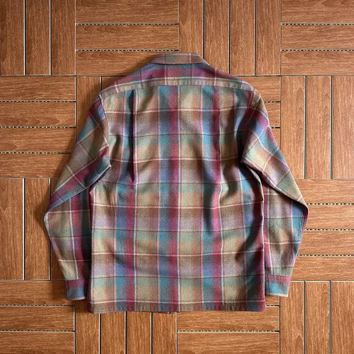 [BUNJANG] 70s Pendleton USA Plaid Board Wool Shirt Size S / 70s 펜들턴 Pendleton usa 플레이드 보드 울 셔츠 S