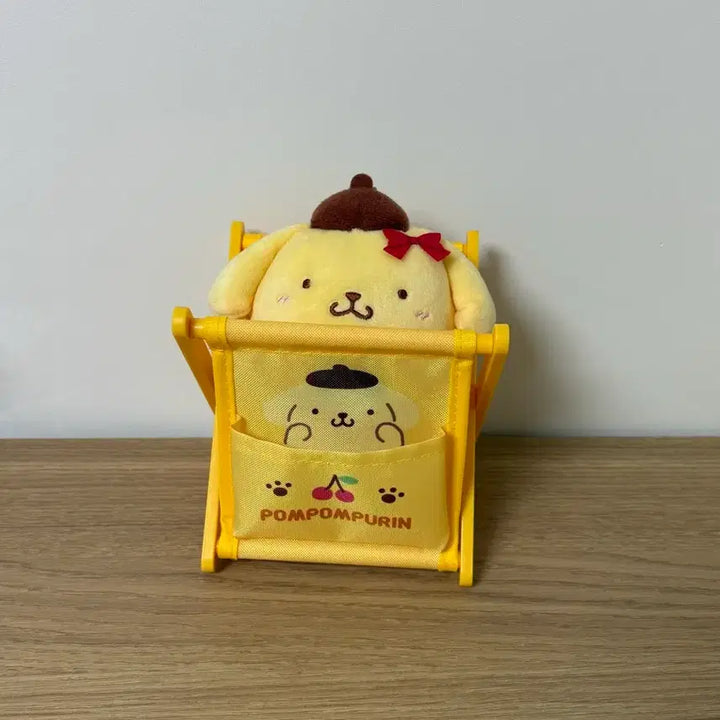 [BUNJANG] Sanrio Pompompurin Pocket Mini Rack Folding Storage Box for Photocards and Pens / 산리오 폼폼푸린 포켓 미니 랙 접이식 수납함 포토카드 펜꽂이