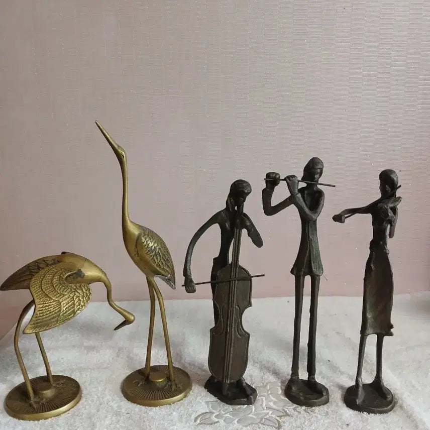[BUNJANG] Bronze Crane Musicians Bundle / 동 학  /  악기 연주자 일괄