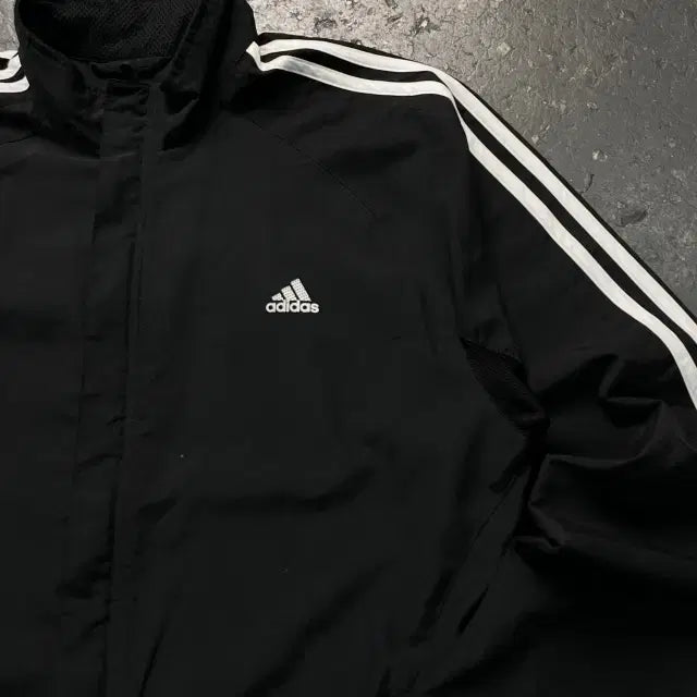 [BUNJANG] Adidas 3-Stripes Windbreaker Jacket / 100 아디다스 삼선 바람막이