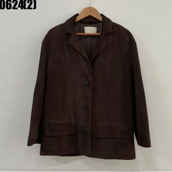 [BUNJANG] Dark Brown Suede Jacket / 스웨이드 자켓 다크 브라운
