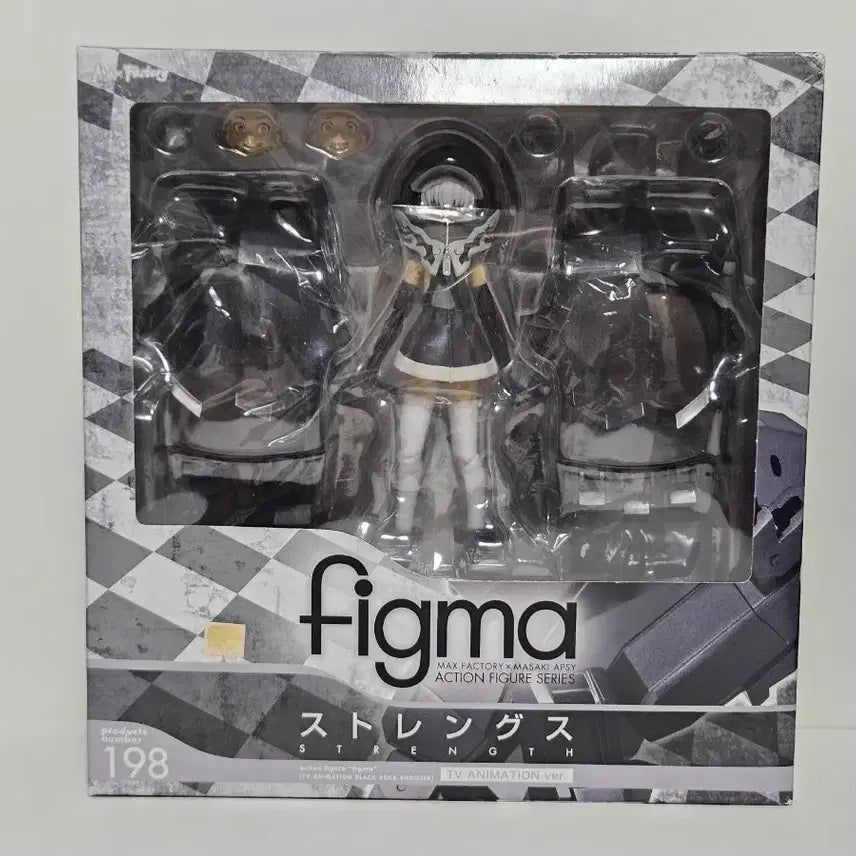 [BUNJANG] Figma Strength TVA Action Figure Black Rock Shooter Series / 주말할인6월까지)중고품)피그마figma 스트렝스TVA액션피규어 블랙록슈터