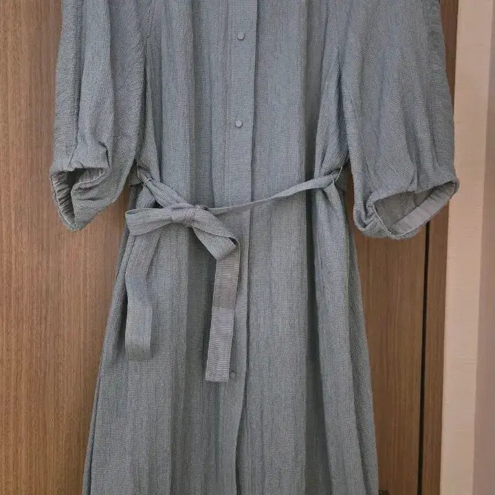 [BUNJANG] KUHO Short Sleeve Long Jacket - Grey / 구호 그레이 반팔롱쟈켓/새상품