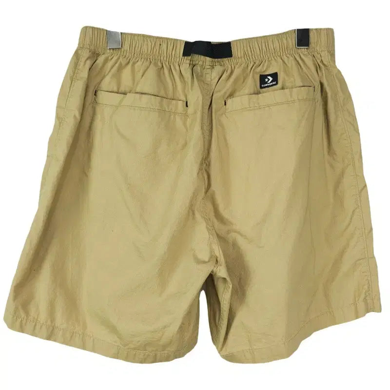 [BUNJANG] Converse Vintage Cotton Half Pants Beige / 컨버스 빈티지 밴딩 코튼 하프 팬츠 반바지 베이지 M21265