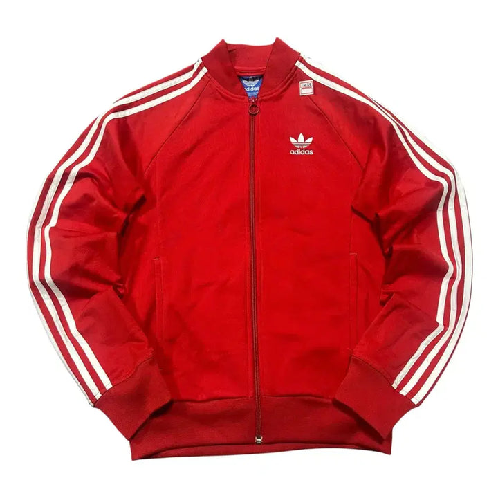 [BUNJANG] Adidas Superstar Red Track Top Jersey / (바배) 아디다스 슈퍼스타 레드 트랙탑 져지