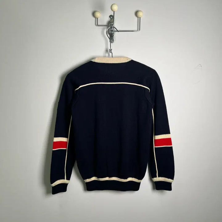 [BUNJANG] FILA Vintage Navy Knit Sweater / FILA 휠라 빈티지 네이비 니트 스웨터
