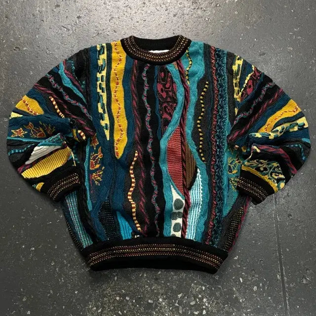 [BUNJANG] 100 Carlo Alberto Cable Knit Sweater / 100 카를로 알베르토 케이블 니트