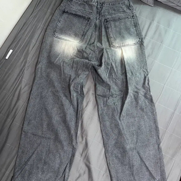 [SOLD OUT] 흑 찢청 와이드 팬츠
