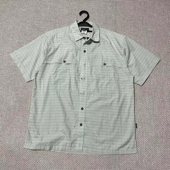 [SOLD OUT] M 파타고니아 체크 반팔 셔츠 남방 B.8321