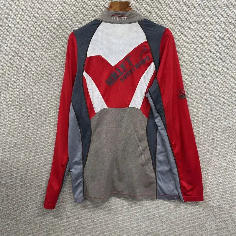 [SOLD OUT] 밀레 등산 기능성 반집업 긴팔티 100 D06460