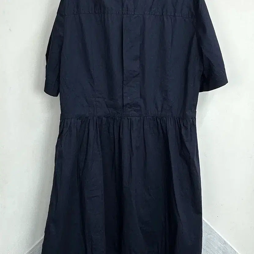 [SOLD OUT] 일본빈티지 러블리 반팔 네이비 셔츠 여름 키치 원피스 넥타이 코디세트