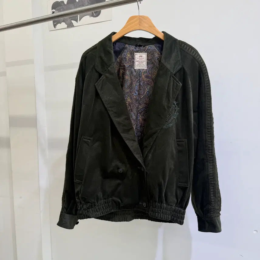 [SOLD OUT] 빈티지 WALNUTS (Made in Japan) 벨벳 더블 자켓