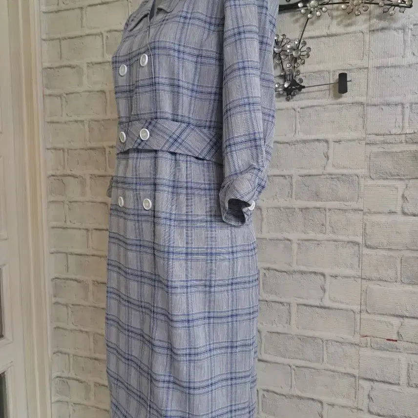 [SOLD OUT] YESSE 체크 린넨혼방 원피스 66