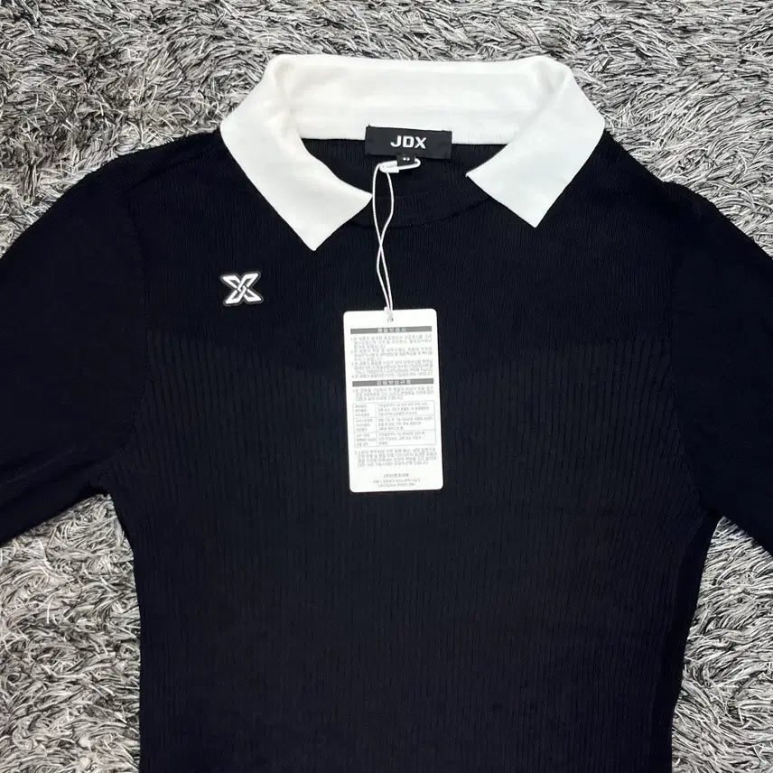 [SOLD OUT] (새)JDX 여성 골지 배색 이중애리 풀오버 (95)