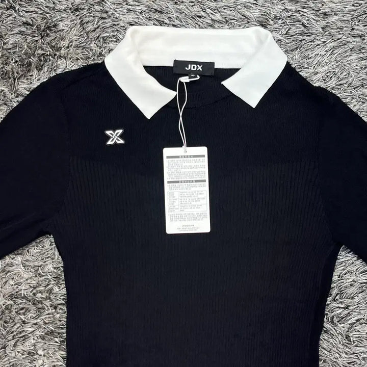 [SOLD OUT] (새)JDX 여성 골지 배색 이중애리 풀오버 (95)