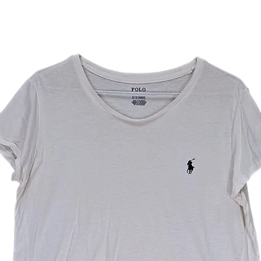 [SOLD OUT] 폴로랄프로렌 여성 클래식한 반팔티 100 아이보리 08341