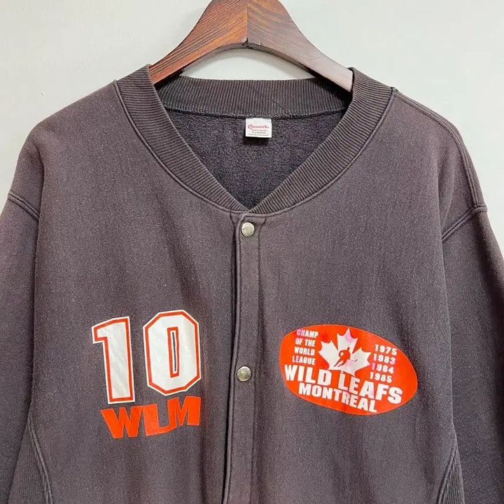 [BUNJANG] Cheswick Reverse Weave Snap Cardigan Brown XL / 체스윅 리버스위브 스냅 가디건