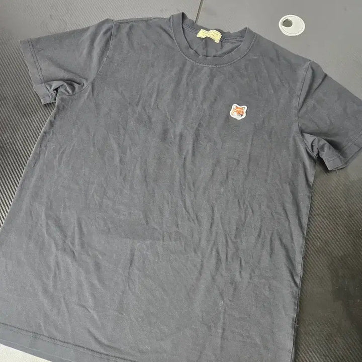 [BUNJANG] Maison Kitsuné Black Logo Embroidered Short Sleeve T-Shirt XL / 메종키츠네 반팔티 블랙