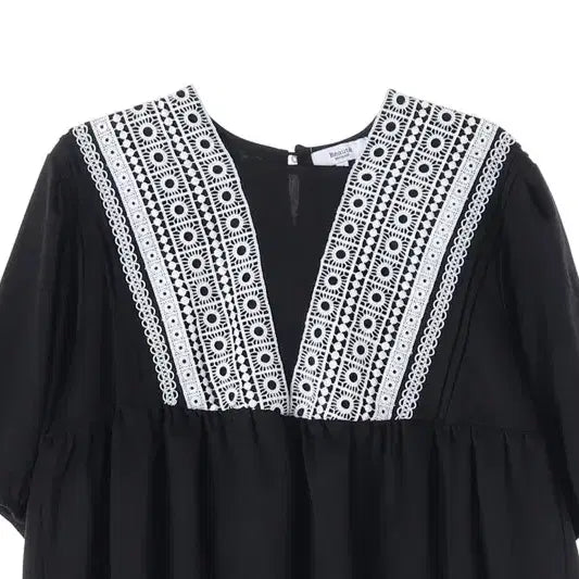 [BUNJANG] Poly Spandex Lace Blouse (Women&