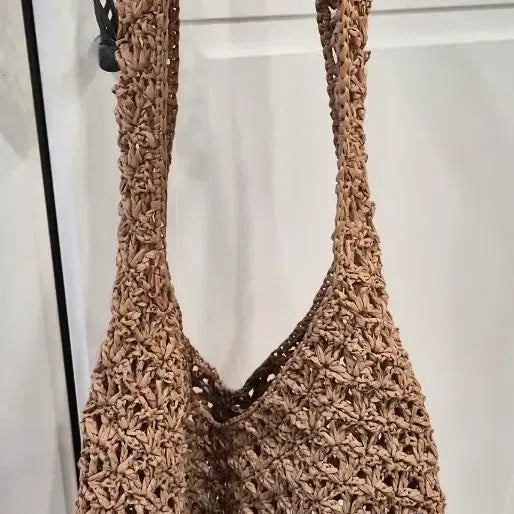 [BUNJANG] Rattan Shoulder Bag - Brown / 라탄숄더백 브라운