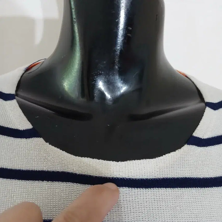 [BUNJANG] Time Stripe Colorblock Summer Knit / 타임 스트라이프 배색 여름 니트