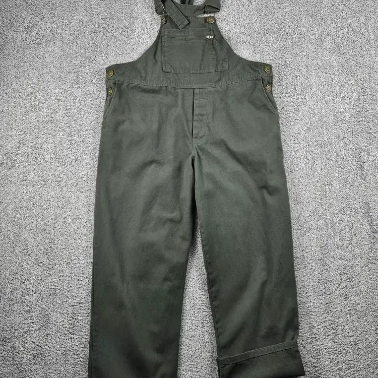 [BUNJANG] ONE TEASPOON Defender Khaki Overalls (Size 32" Estimated) / 원티스푼 디펜더 멜빵 오버롤 슈트 ( 32"추정 ) / 12689