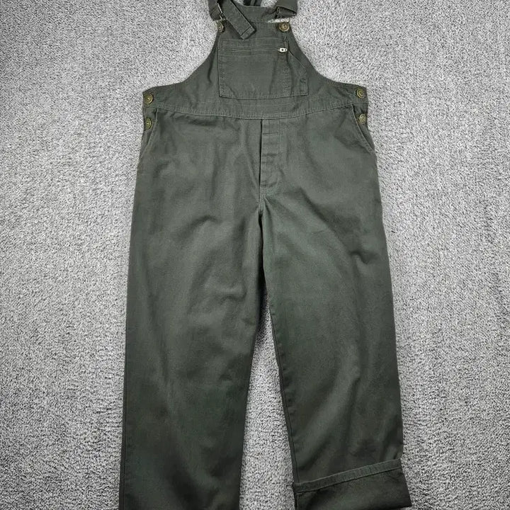 [BUNJANG] ONE TEASPOON Defender Khaki Overalls (Size 32" Estimated) / 원티스푼 디펜더 멜빵 오버롤 슈트 ( 32"추정 ) / 12689