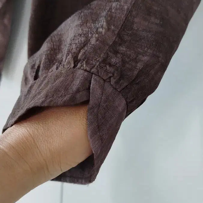 [BUNJANG] Natural Dyed Rayon Loose Fit Pants / 고동색 천연염색 인견 허리 올밴딩 바짓단 예쁜 베기바지