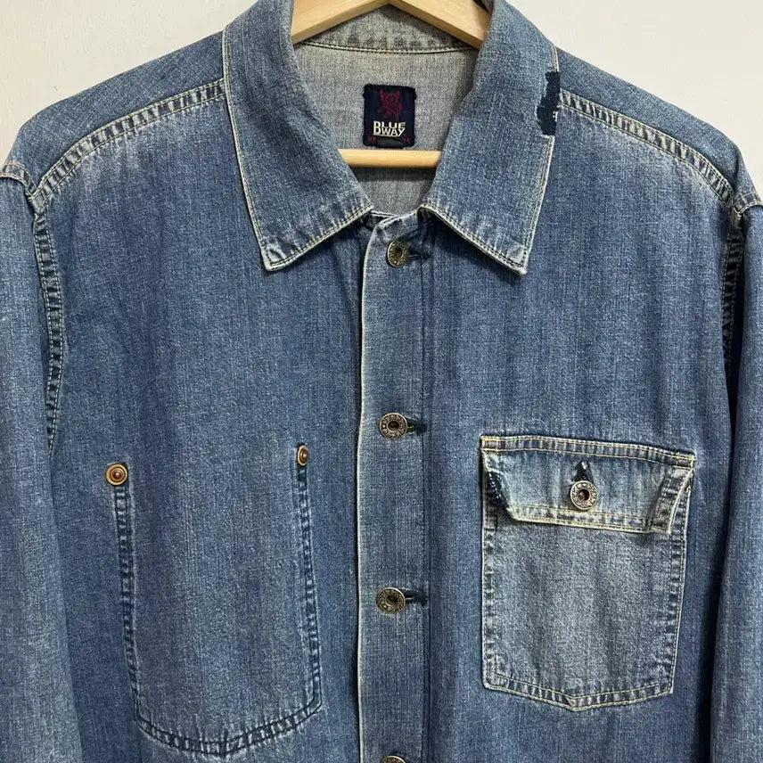 [BUNJANG] Blueway Denim Shirt / 블루웨이 데님셔츠