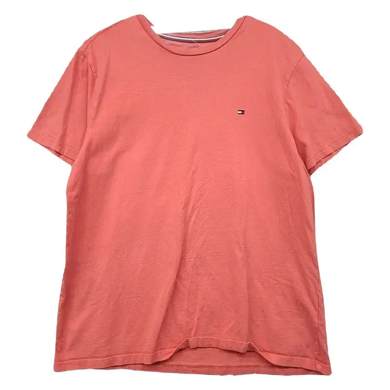 [BUNJANG] Tommy Hilfiger Coral Logo Cotton Short Sleeve T-Shirt / 타미힐피거 코랄 로고 반팔티 S/P