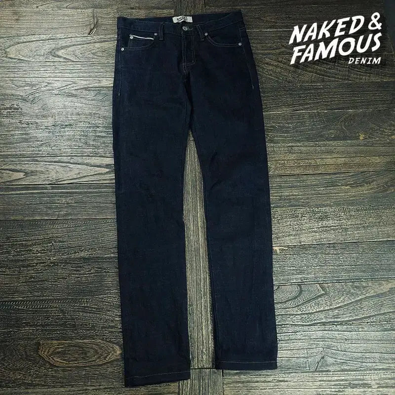 [BUNJANG] Naked &amp; Famous Skinny Guy Selvedge Straight Denim Pants / 네이키드앤페이머스 스키니가이 셀비지 스트레이트 데님 팬츠 P01798