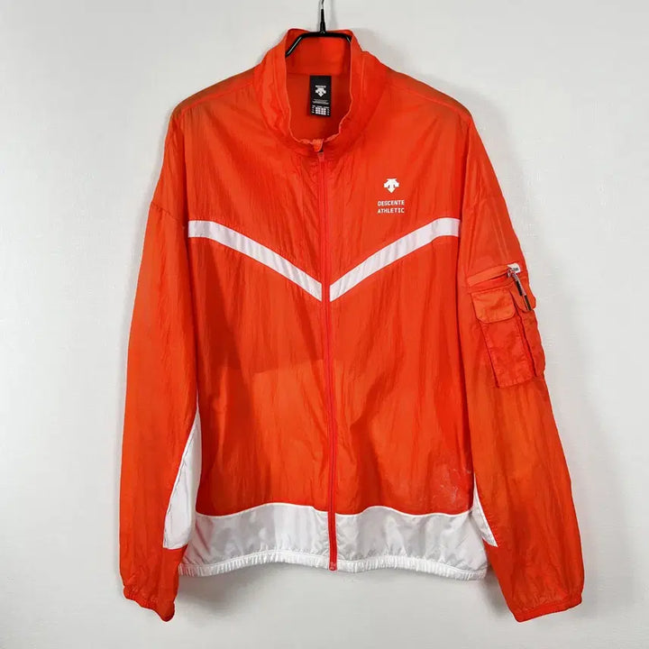 [BUNJANG] Descente Orange Lightweight Windbreaker Jacket Men&